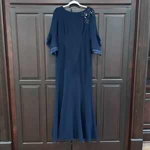 Navy Adrianna Papell size 10 gown